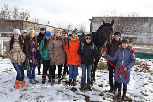 На Полтавщині фермер врятував від смерті коней, які тепер лікують дітей