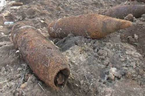 На Полтавщині виявлено три артснаряди, протитанкові та мінометні міни