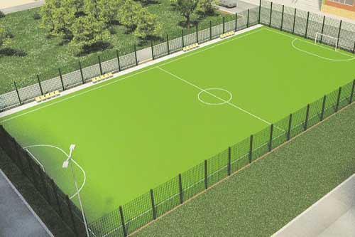 У Гребінці збудують міні-футбольний майданчик зі штучним покриттям