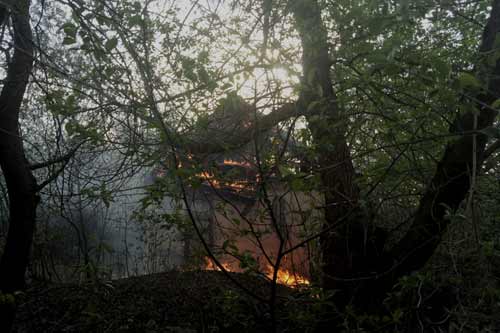На Гребінківщині вогнеборці ліквідували пожежу у приватному господарстві