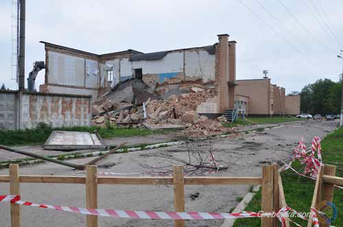 На Полтавщині обвалилась одна з будівель Гребінківського спорткомлпексу