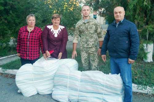 Для бійців 58 ОМПБр з Полтавщини відправили 1000 мішків 