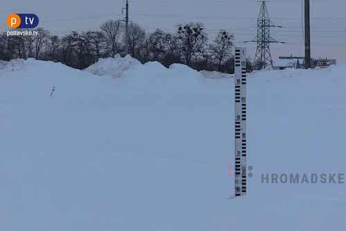 Середня висота снігу на Полтавщині– найбільша за час вимірювань із 1944 року
