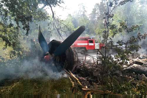 На Полтавщині упав та згорів літак, який летів на оприскування сільськогосподарських посівів