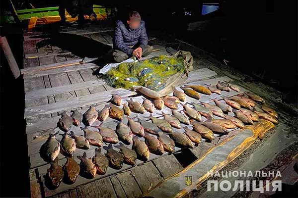 Операція «Нерест» на Полтавщині: у «браконьєрів» вилучено понад 50 кілограмів риби