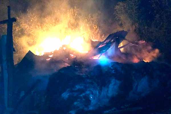 На Гребінківщині згоріло 23,5 тонни сіна