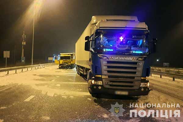 На Полтавщині зіткнулися вантажівки МАN і Scania
