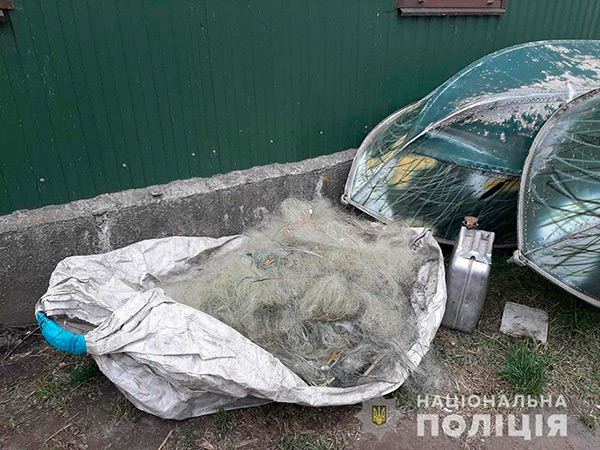 На Полтавщині поліція вилучила понад півтони незаконно виловленої риби
