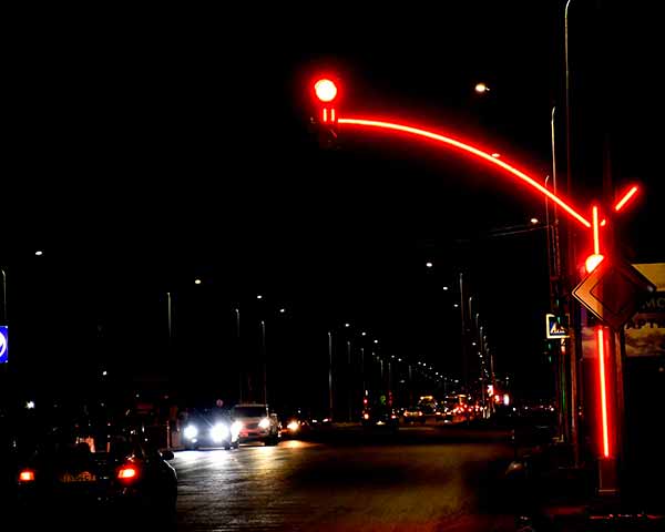 сучасні світлофори у Полтаві