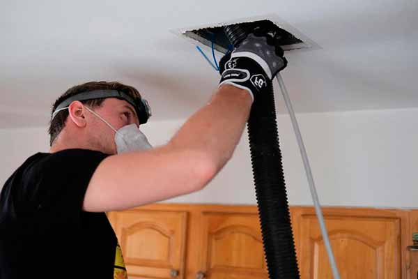 Cleaning of the systems of ventilation and air duct from dirt