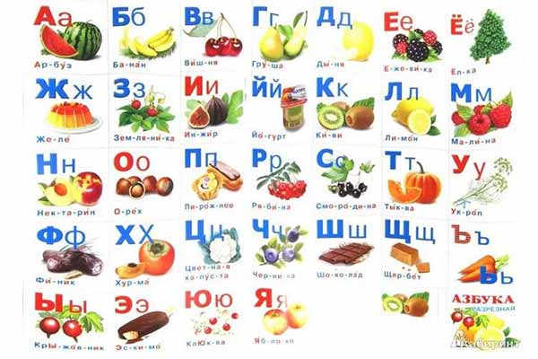 руска азбука.