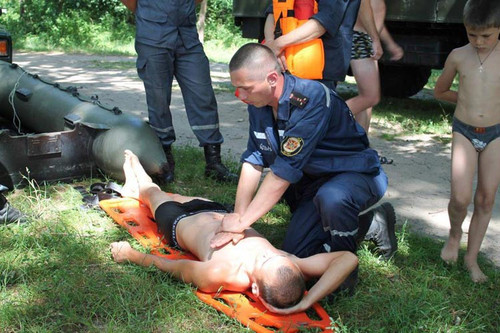 Навчання на воді для рятувальників провели у Пирятинському районі на М