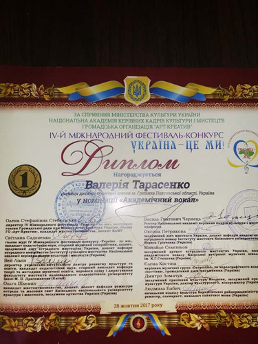 Переможці IV Міжнародного фестивалю-конкурсу «Україна – це ми!»