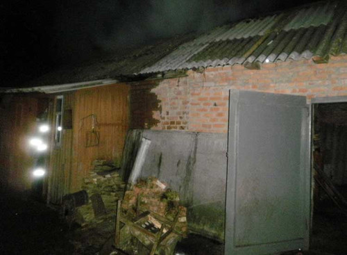 Пожежа у приватному домогосподарстві на вул. Саксаганського м. Пирятин