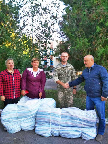 Для бійців 58 ОМПБр з Полтавщини відправили 1000 мішків
