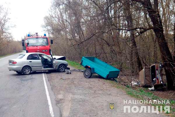 На Полтавщині зіткнулися два легковика - постраждало 4 людей