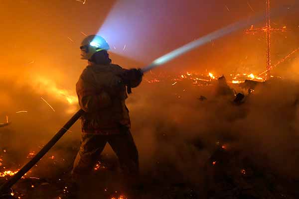  На Полтавщині внаслідок пожежі згоріло 40 тонн насіння соняшника, тонни <b>добрива</b> та автомобіль 