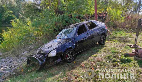 Смертельна ДТП: Автомобіль LADA Priora потонув у річці
