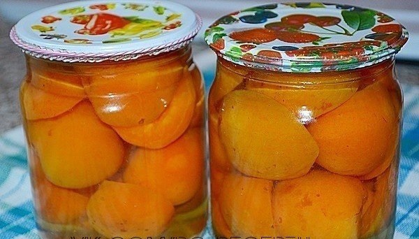 абрикосы с сахарным сиропом