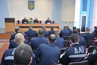 На нараді УМВС представили керівництво УДАІ Полтавщини
