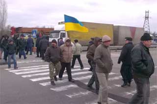 На Лубенщині громадськість перекривала автотрасу Київ- Харків