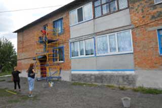 Закінчення ремонту цоколя в житловому будинку, усунення тріщин в будинку