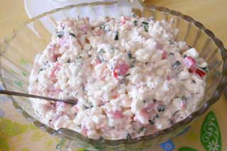 Крабовые палочки с творогом