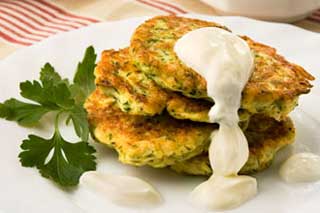 Деруни з кабачків без яєць