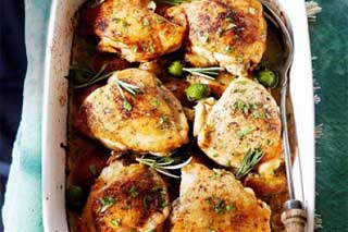 Курица с чесноком и лимоном