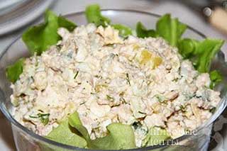 Салат с печенью трески «Капитоша»