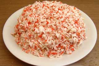 Нежный крабовый салат
