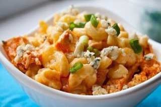 Макароны с сыром и курицей 