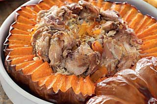 Курица, запеченная в тыкве