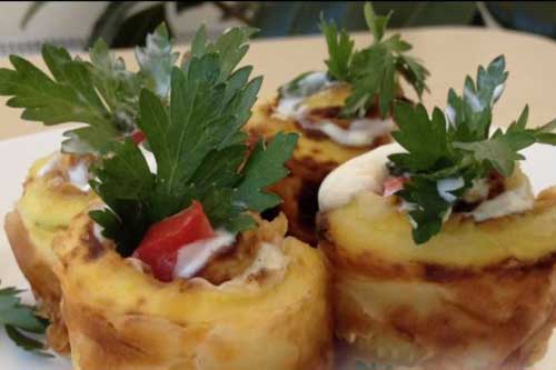 Рулетики из кабачков