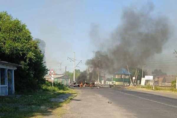 На Полтавщині загорівся військовий автомобіль