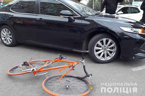 На Полтавщині внаслідок ДТП постраждав неповнолітній велосипедист
