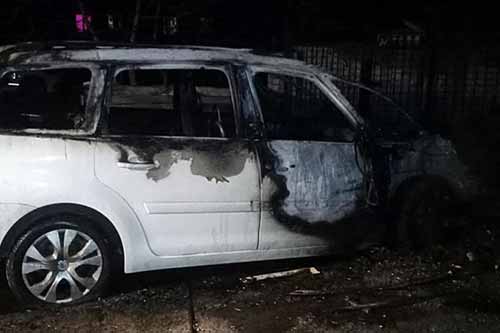На Полтавщині згорів автомобіль Citroen