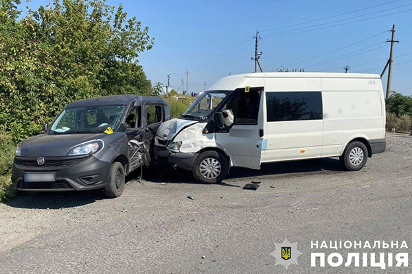 ДТП, в якій постраждала пасажирка мікроавтобуса