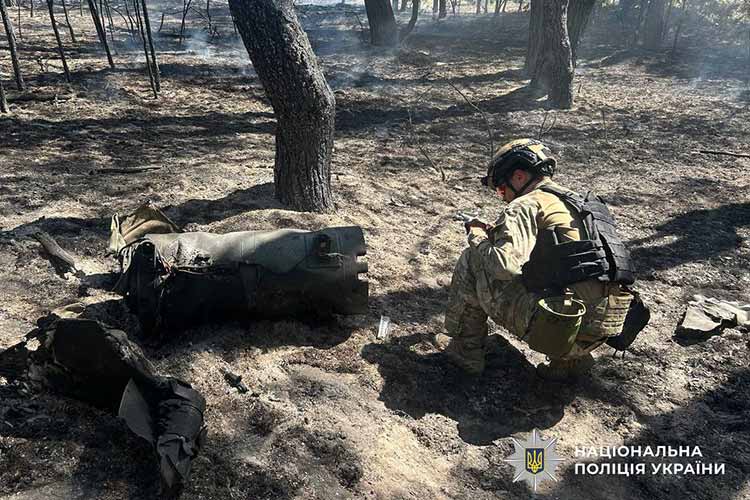 Вибухотехніки Полтавщини знешкодили бойову частину ракети