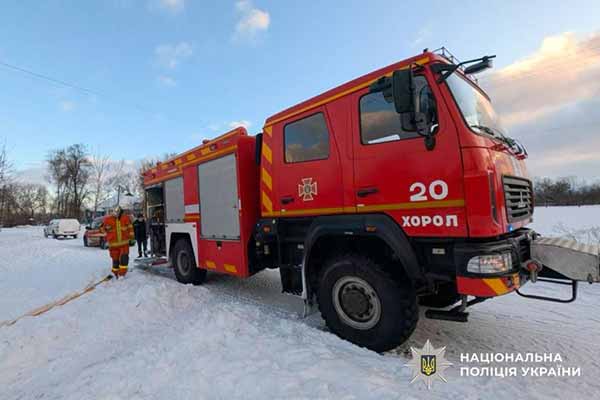 пожежа в селі Княжа Лука Хорольської ТГ