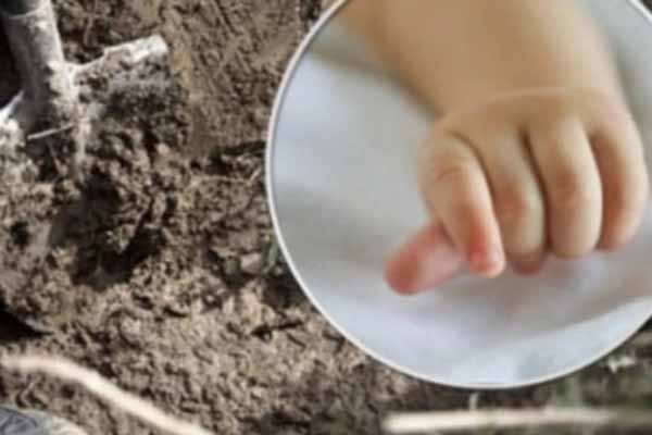 закопаний плід дитини