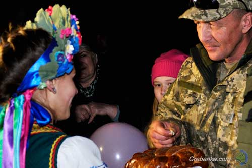 У Гребінці зустріли демобілізованих бійців 16-го мотопіхотного батальйону