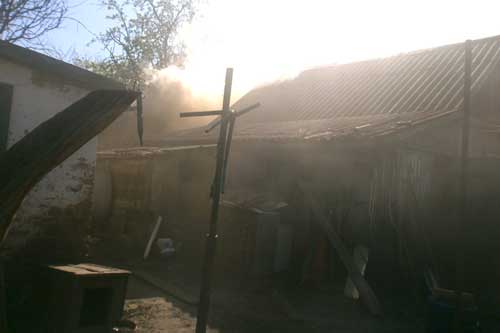 На Гребінківщині горіло приватне господарство