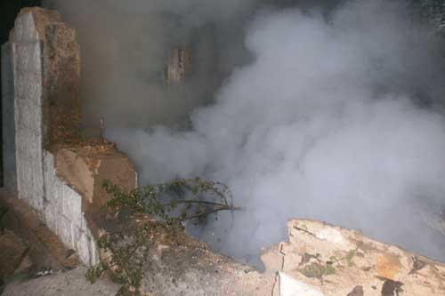 У Гребінці вогнеборці ліквідували пожежу у нежилому будинку