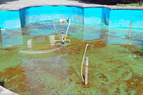 У Гребінці на території парку районного Будинку культури зламали фонтан