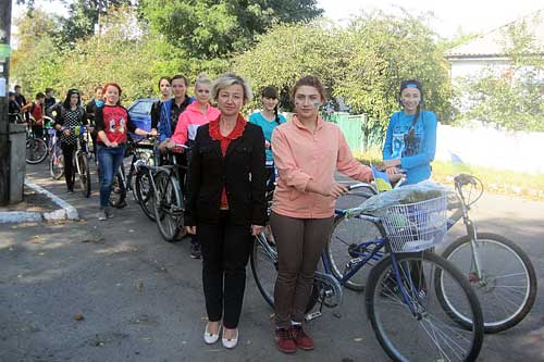 У Гребінці відбувся патріотичний велопробіг