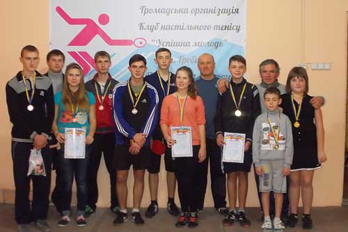 У Гребінці пройшла першість району з настільного тенісу