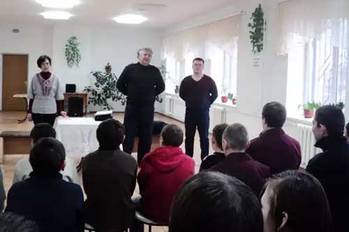 Гребінка, зустріч з правоохоронцями