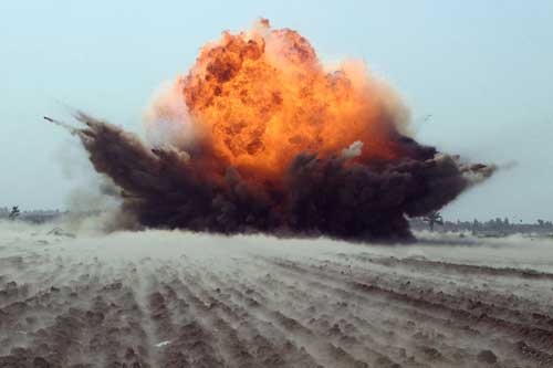 На Гребінківщині піротехніки знешкодили арсенал баєприпасів