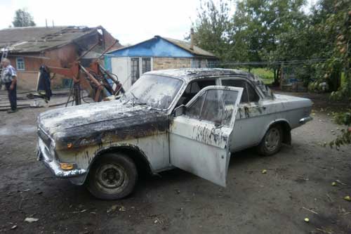 Пожежа на Пирятинщині пошкодила гараж та авто